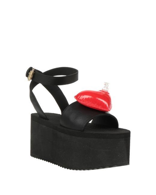 Moschino Black Sandals
