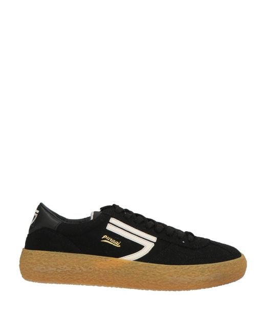 PURAAI Black Sneakers Textile Fibers, Rubber