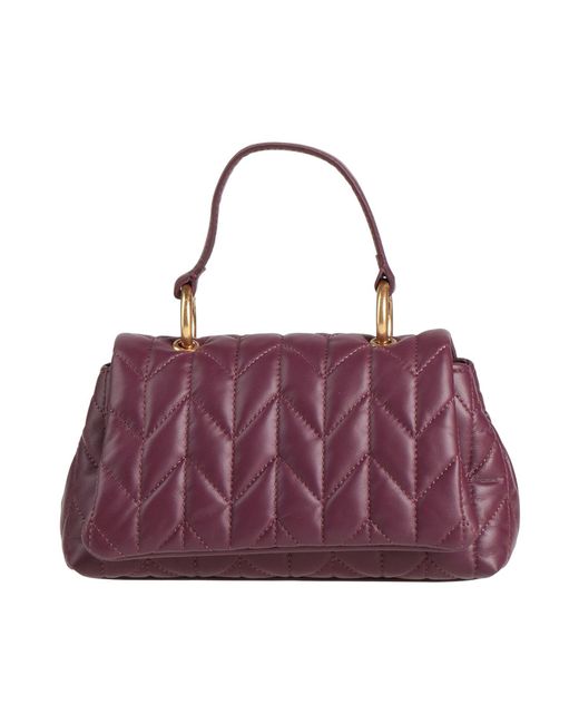 Missoni Purple Handbag Leather