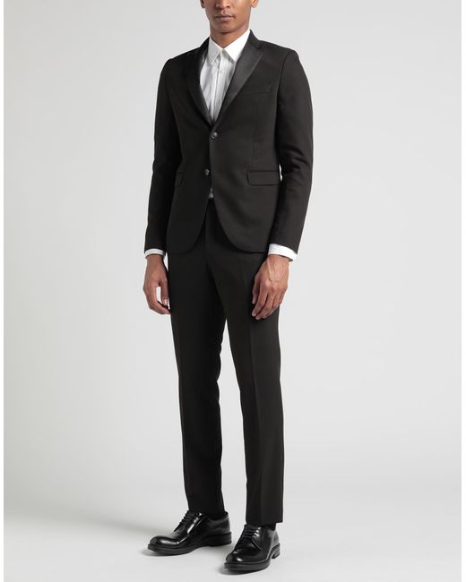 MARCIANO BY GUESS Black Suit Polyester, Viscose, Elastane for men