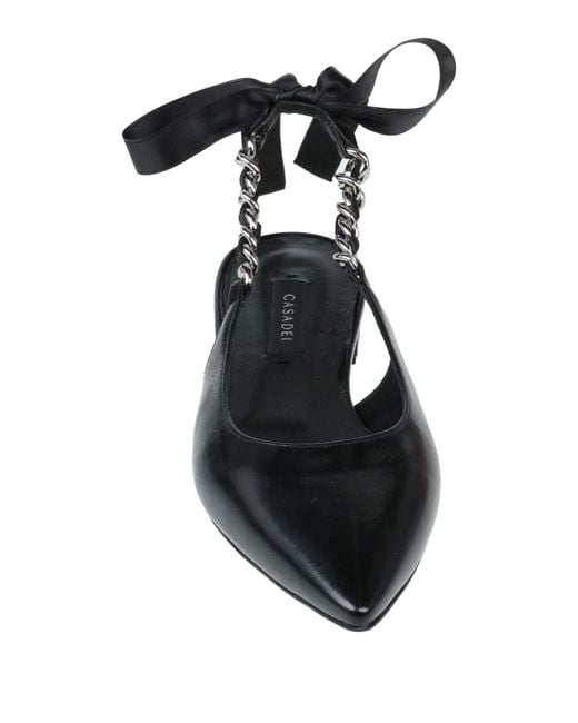 Casadei Black Ballet Flats