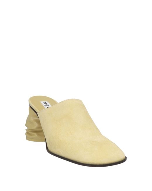 McQueen Natural Mules & Clogs Leather