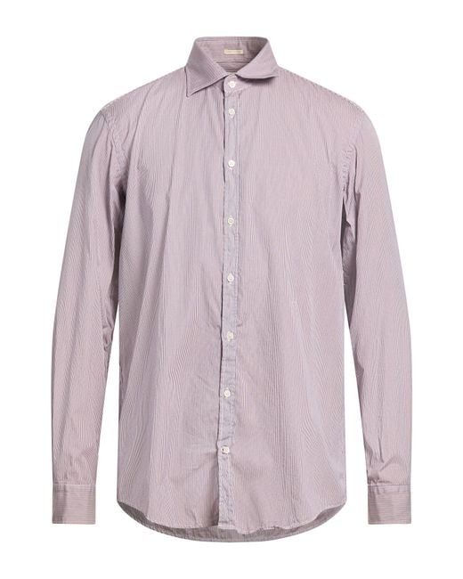 Massimo Alba Purple Shirts for men