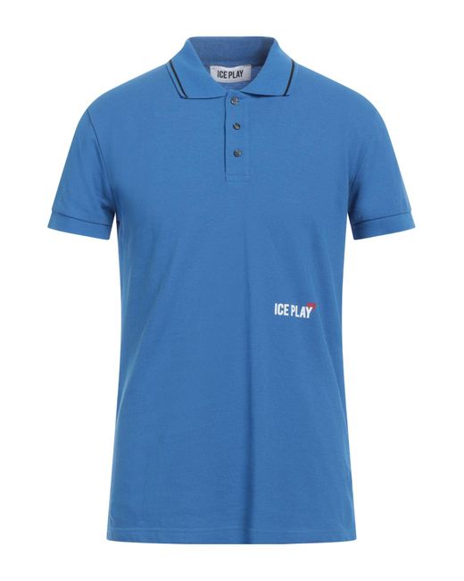 Ice Play Blue Polo Shirt for men