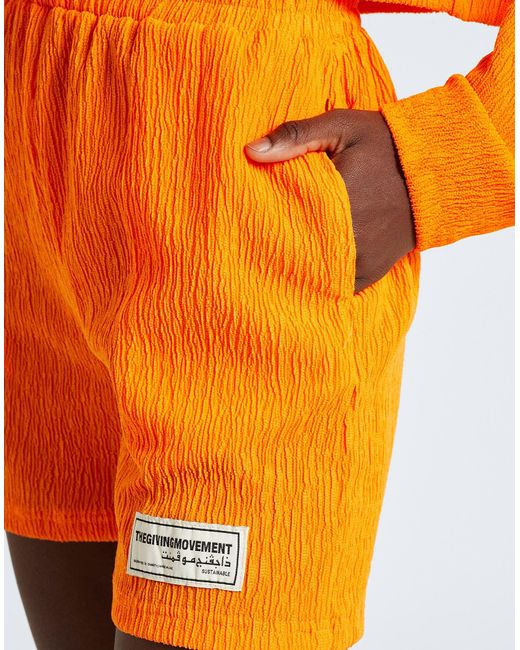 THE GIVING MOVEMENT x YOOX Orange Shorts & Bermuda Shorts