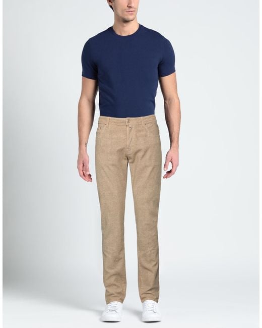 Jacob Cohen Natural Sand Pants Cotton, Elastane, Polyester for men