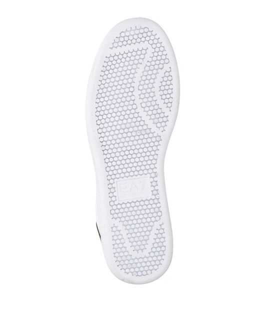 EA7 White Sneakers Cow Leather
