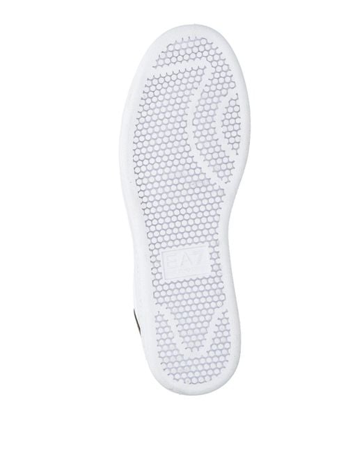 EA7 White Sneakers Cow Leather