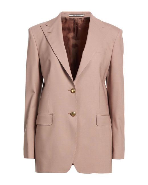 Tagliatore 0205 Natural Antique Rose Blazer Virgin Wool, Elastane