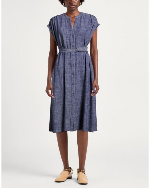 Kaos Blue Midi Dresses