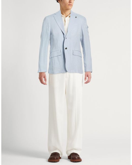 Officina 36 Blue Blazer for men