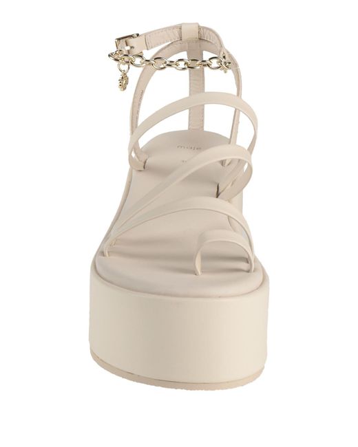 Maje Natural Thong Sandal