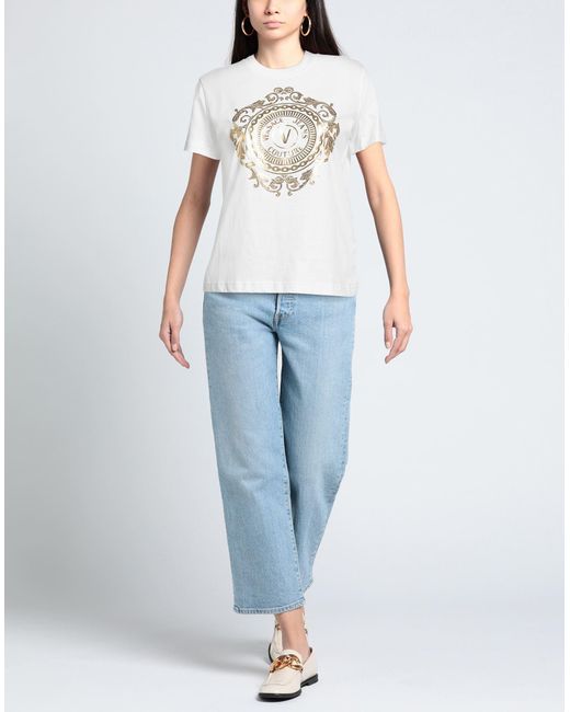 Versace White T-Shirt Organic Cotton