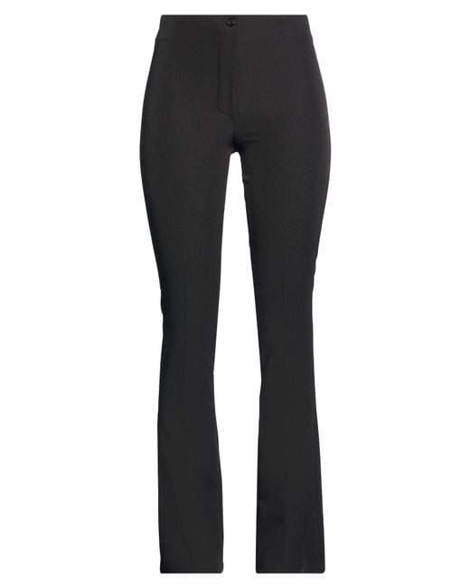 Cristinaeffe Black Pants Polyester, Elastane