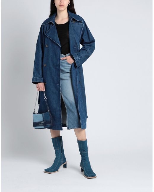 ARKET Blue Overcoat & Trench Coat