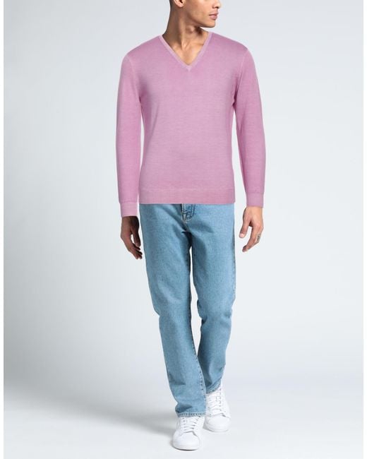 FILIPPO DE LAURENTIIS Pink Jumper for men