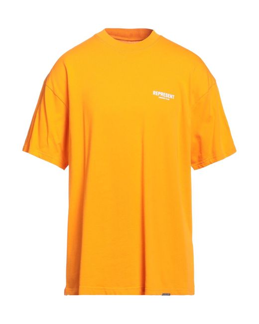 Camiseta Represent de hombre de color Yellow