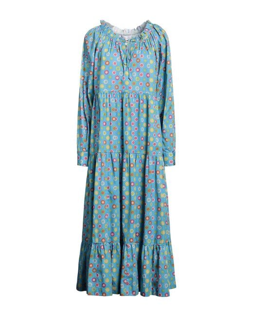 MIRA MIKATI Blue Maxi Dress