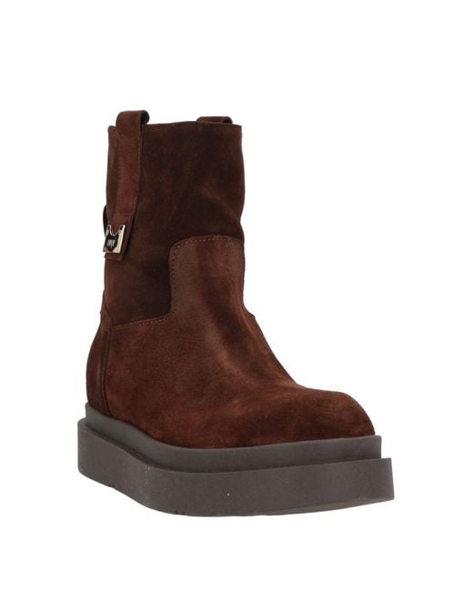 Ovyè Brown Ankle Boots Leather