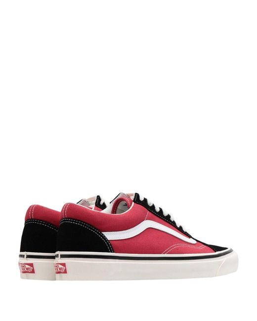 vans red shoes for men
