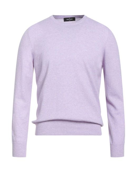Gran Sasso Purple Sweater Cashmere for men