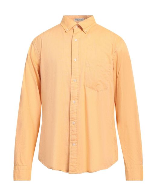 Gant Orange Apricot Shirt Organic Cotton for men