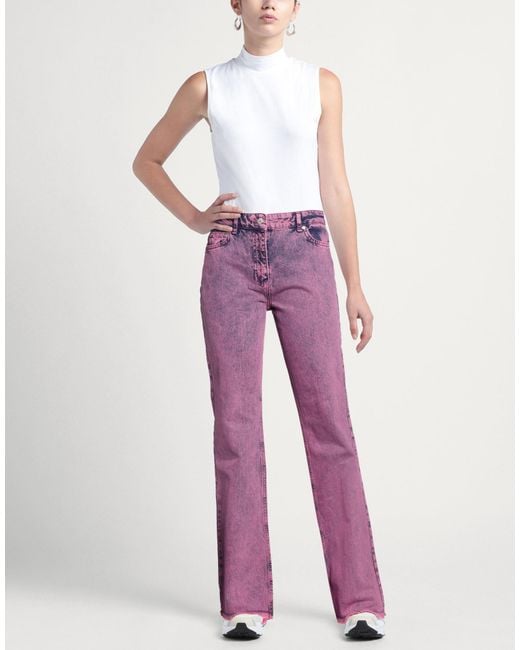 Moschino Purple Jeans Cotton