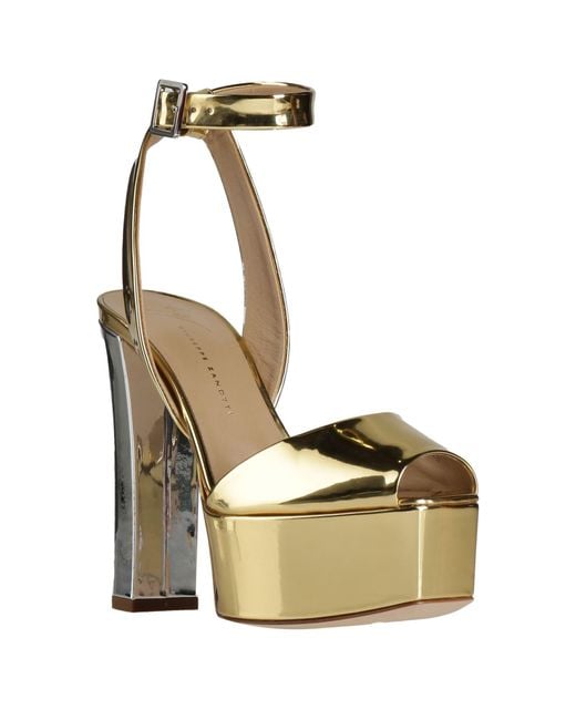 Giuseppe Zanotti Metallic Sandals Textile Fibers