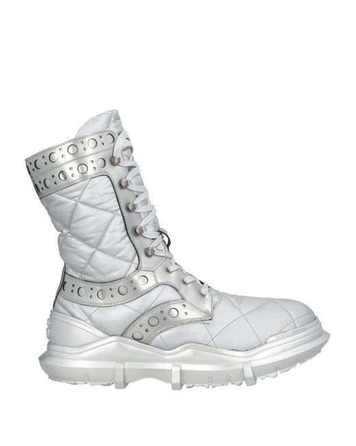 Dolce & Gabbana White Boot Textile Fibers, Rubber for men