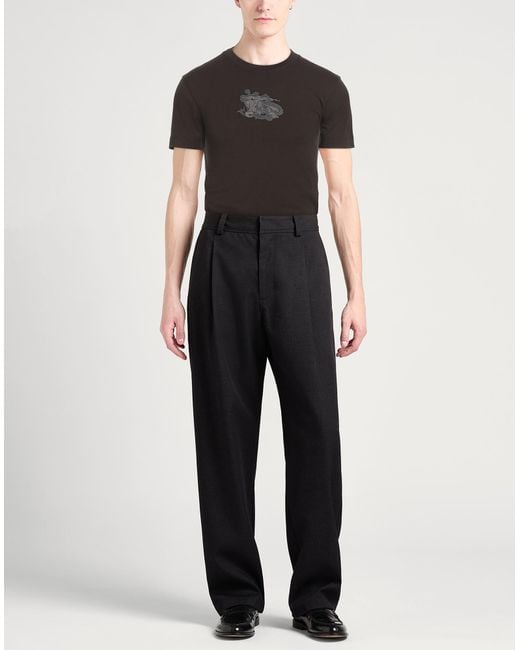 Burberry Black T-Shirt Cotton for men