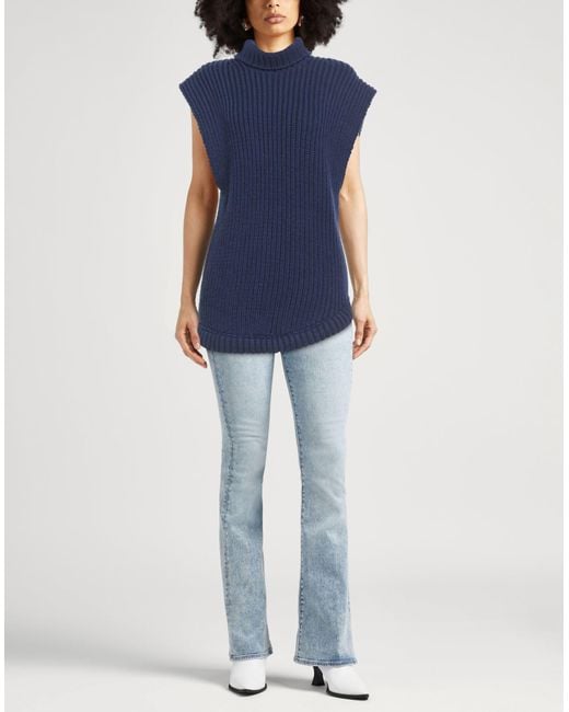 Victoria Beckham Blue Turtleneck