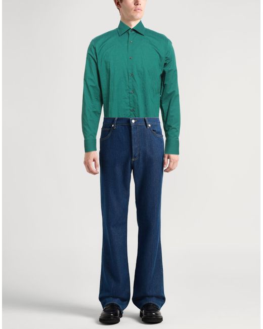 Bagutta Green Emerald Shirt Cotton for men