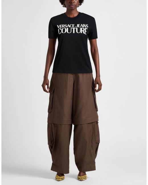 Versace Jeans Couture Black T-Shirt Cotton
