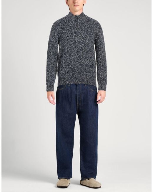 Fedeli Gray Turtleneck Wool for men