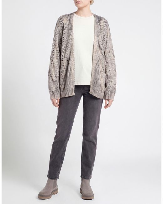 Riccardo Forconi Gray Cardigan