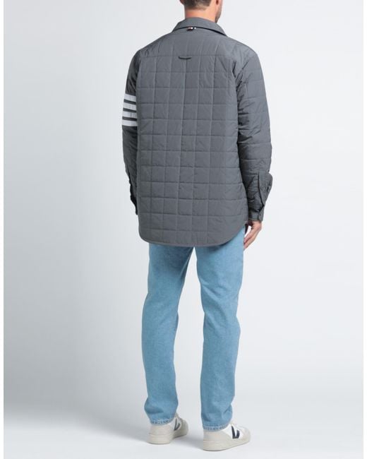 Thom Browne Gray Down Jacket for men