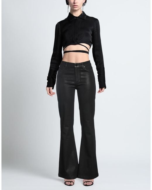 PAIGE Black Denim Trousers