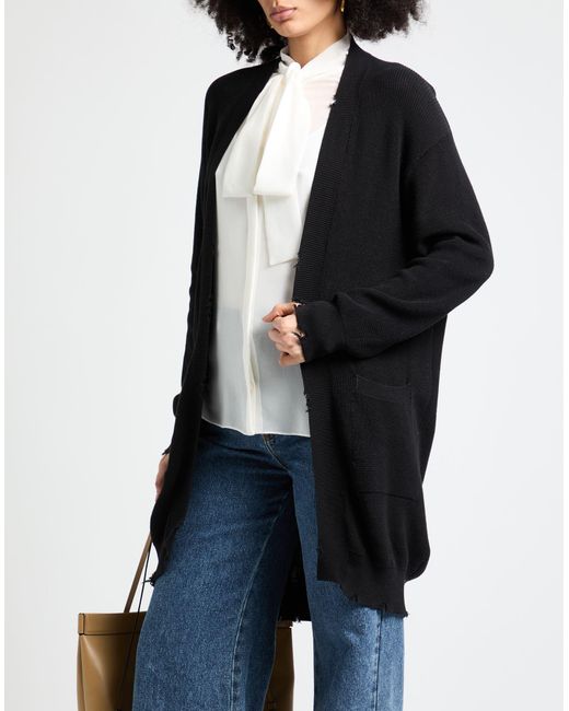 Laneus Black Cardigan Cotton