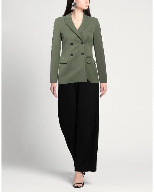 Nenette Green Military Blazer Polyester, Elastane