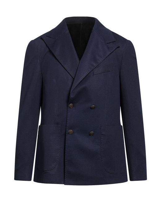 MALIA COUTURE Blue Blazer Polyester, Elastane for men