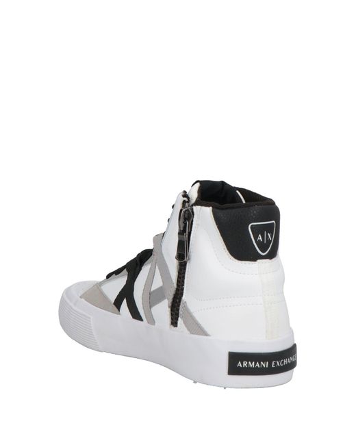 ARMANI EXCHANGE White Trainers for men