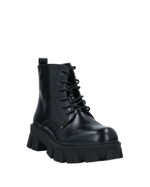 Ottod'Ame Black Ankle Boots Textile Fibers