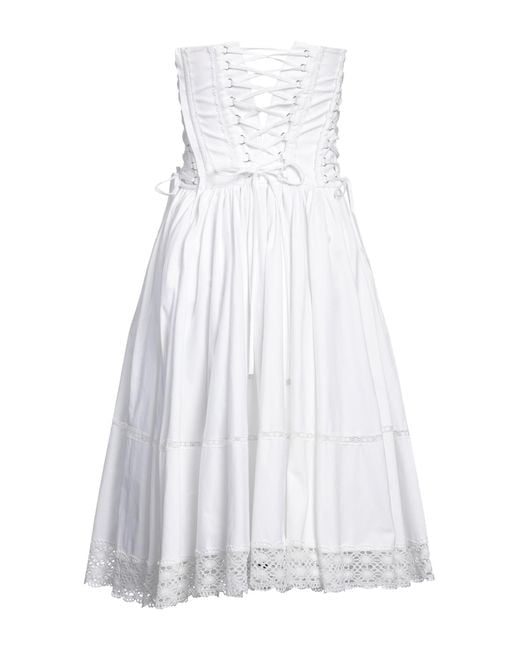 Dolce & Gabbana White Midi Dress