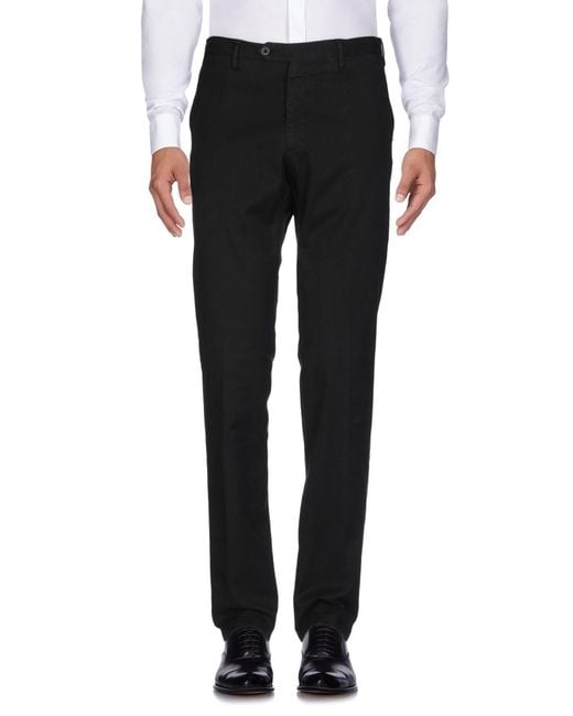 Lardini Black Pants Cotton, Elastane for men