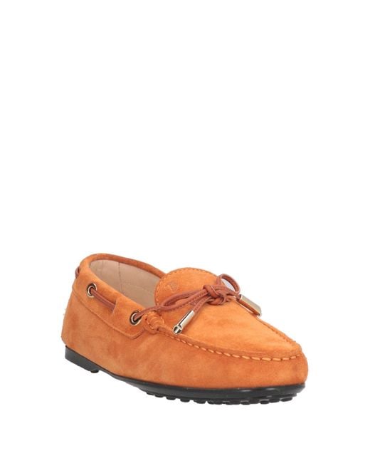 Tod's Orange Loafers