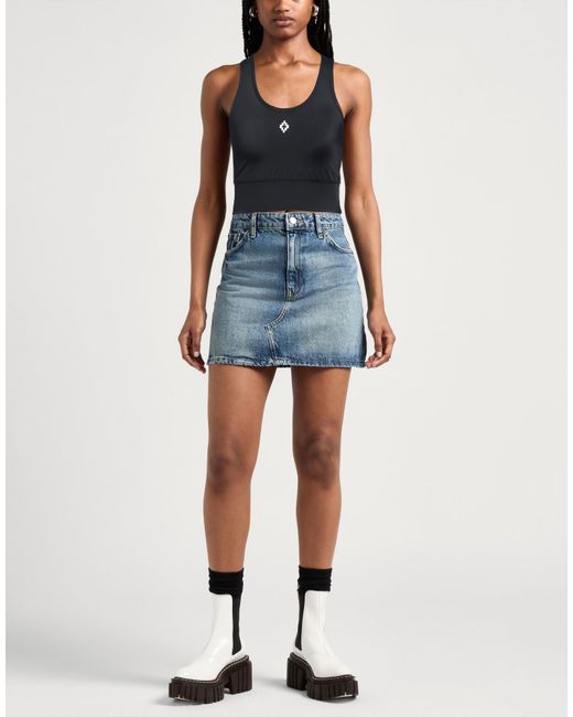 Marcelo Burlon Blue Top Polyamide, Elastane