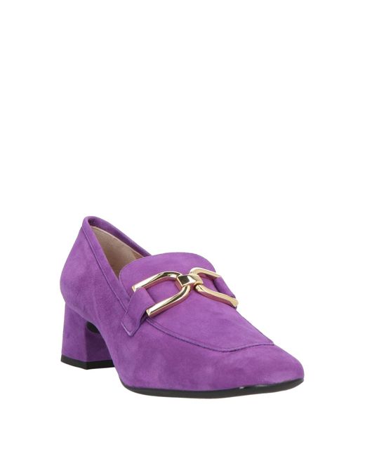 Unisa Purple Loafers Leather