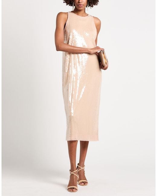 8pm Natural Midi Dresses