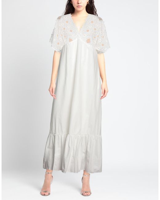 Manila Grace White Maxi Dress