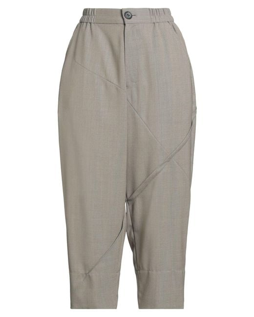 Undercover Gray Pants Polyester, Wool